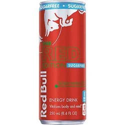 Red Bull Red Edition Sugarfree Energy Drink Watermelon 80mg Caffeine - 8.4 Fl. Oz.