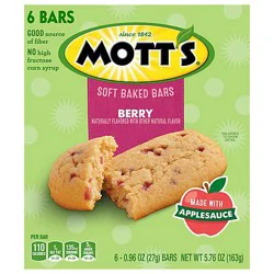 Mott's Soft Baked Berry Bars 6 Count - 5.76 Oz