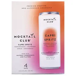 Mocktail Club Capri Spritz Non Alcoholic 4 Cans - 12 Fl. Oz.