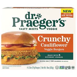 Dr Praeger Burger Veggie Crunchy Cauliflower - 10 Oz