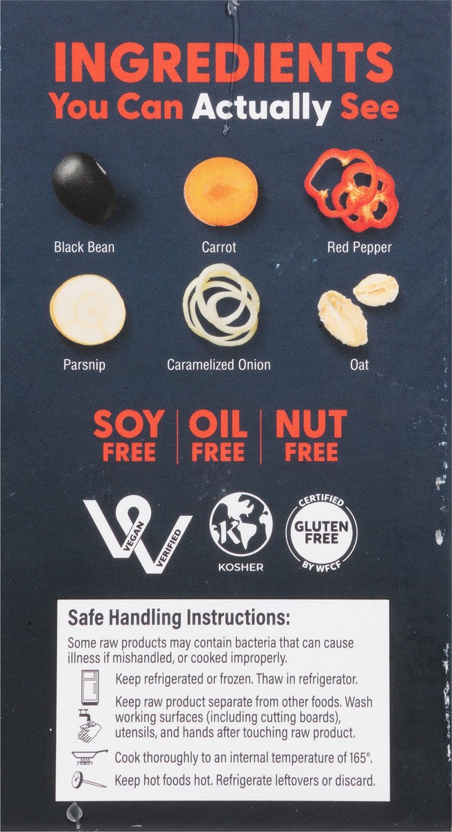 slide 11 of 12, Actual Veggies Burger Veggie Black Bean - 12 Oz, 12 oz