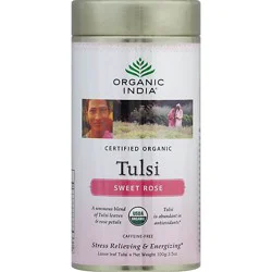 Organic India Tea Tulsi Sweet Rose - 3.5 Oz