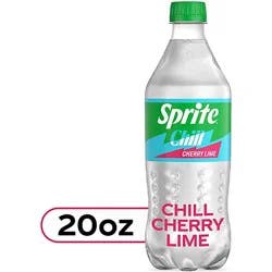 Sprite Chill Cherry Lime Natural Flavor Soda Soft Drink Bottle - 20 Fl. Oz.