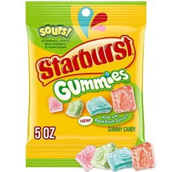 Starburst Gummies Sours Peg Pack 5 Ounces Per Bag - 5 Oz