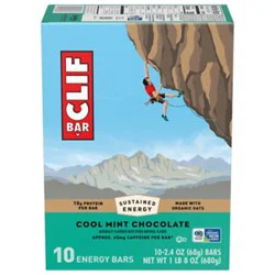 Clif 10 Pack Cool Mint Chocolate - 2.4 Oz