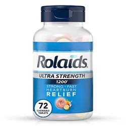 Rolaids Ultra Strength Ultra Strength Multi-Symptom Stomach Chewable Tablet Assorted Fruit - 72 Count