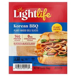 Lightlife Deli Slices Korean Bbq Plant Based - 5.5 Oz