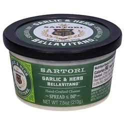 Sartori Spread And Dip Garlic Herb - 7.5 Oz