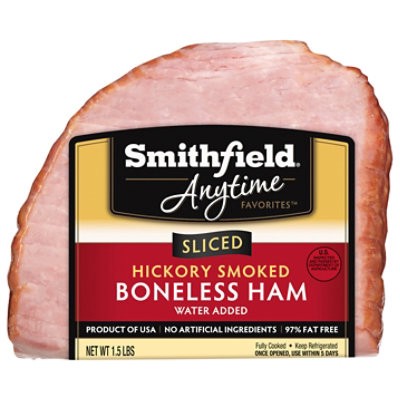 slide 1 of 1, Smithfield Hickory Boneless Quarter Ham - 1.5 Lb, 24 oz