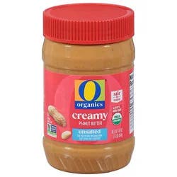 O Organics Old Fashioned Unsalted Peanut Butter - 16 Oz