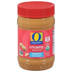 O Organics Old Fashioned Unsalted Peanut Butter - 16 Oz