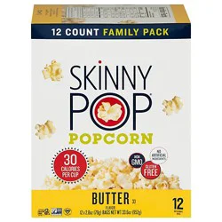 Skinny Pop Popcorn Butter 12pk-2.8oz - 33.6 Oz