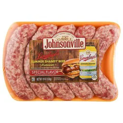Johnsonville Uncooked Summer Shandy Bratwurst Pork Sausage Links - 19 Oz