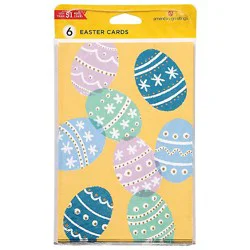 American Greetings Ecomm Easter Egg Patern Card - Each