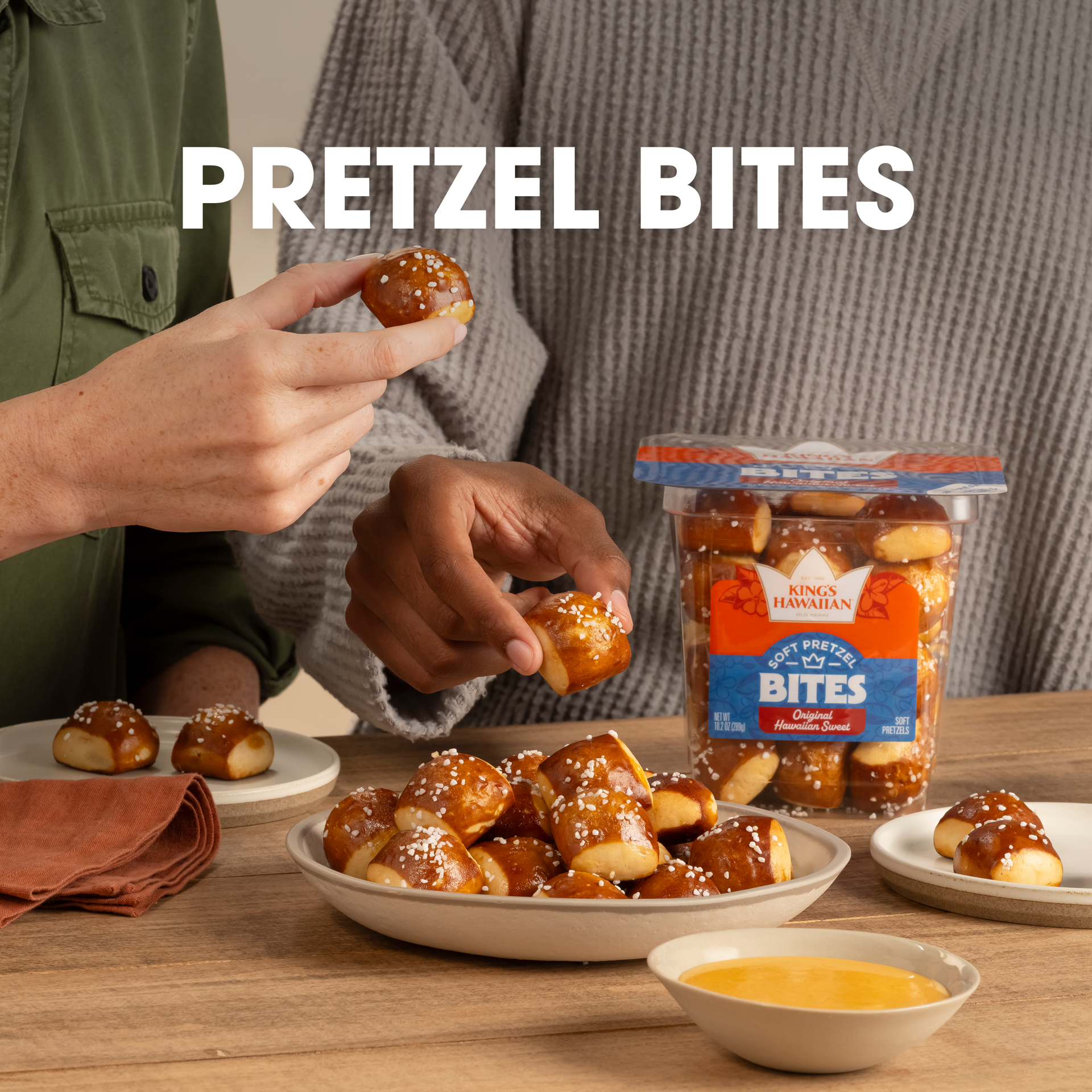 slide 2 of 3, King's Hawaiian Original Soft Pretzel Bites - 10.2 Oz, 10.2 oz