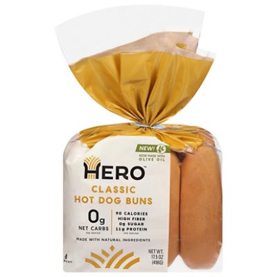 slide 1 of 1, Hero Classic Hot Dog Buns - 17.5 Oz, 17.5 oz