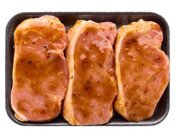 Pork Chop Boneless Kung Pao Marindate Up To 10% Solution - Lb