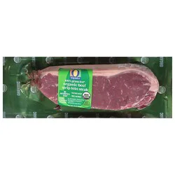 O Organics Beef Steak Top Loin Grass Fed - 10 Oz