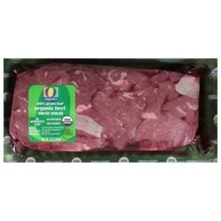 O Organics Beef Stew Meat Grass Fed - 16 Oz