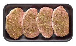 Pork Chops Boneless Monterey Seasoning - Lb
