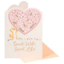 American Greetings Ecomm Hearts Wife Greeting Card - Each