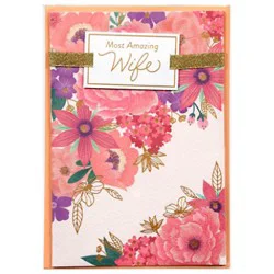 American Greetings Floral Most Amazing Wife Mother's Day Greeting Card - Each