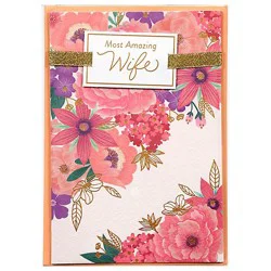 American Greetings Floral Most Amazing Wife Mother's Day Greeting Card - Each