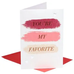 American Greetings Brush Stroke Valentine's Day Card - Each
