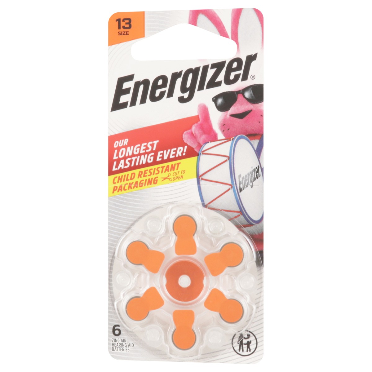 slide 7 of 10, Energizer Hearing Aid Zinc Air 13 Batteries - 6 Count, 6 ct