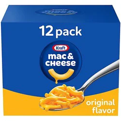 Kraft Original Mac And Cheese Macaroni And Cheese Dinner, 12 Count Pack, 7.25 Oz Boxes - 12-7.25