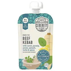 Serenity Kids Beef Kebab W/veg - 3.5 Oz