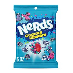 Nerds Very Berry Crunchy And Gummy Clusters - 5 Oz