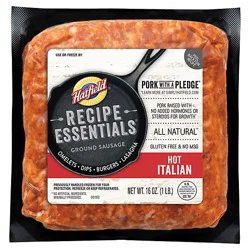 Hatfield Recipe Essentials Ground Sausage Hot Italian - 16 Oz