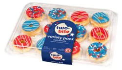 Two-Bite Patriotic Assorted Mini Donuts - 8 Oz
