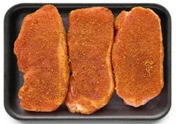 Pork Chops Boneless Vegetable Pepper Medley Seasoningg - Lb