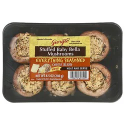 Mushrooms Baby Bella Everything Seasoned Stuffed - 8.5 Oz