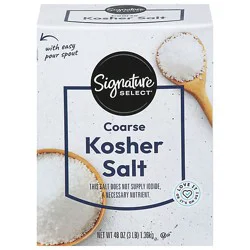 Signature Select Kosher Salt Coarse 3 Pound - 3 Lb