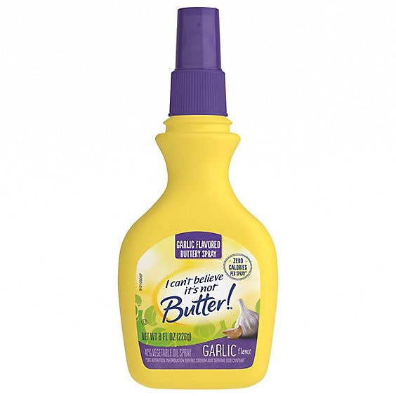 slide 1 of 1, I Cant Believe Its Not Butter Garlic Spray - 8 Oz, 8 oz