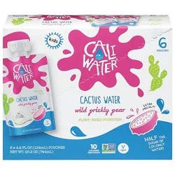 Caliwater Prickley Pear Cactus Water - 6-4.2 Fl. Oz.