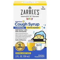 Zarbees Baby Nt Cough Syrup Immune W/honey 2fz - 2 Fz