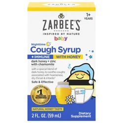 Zarbees Baby Nt Cough Syrup Immune W/honey 2fz - 2 Fz