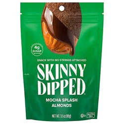 Skinnydipped Mocha Splash Almonds Pouch - 3.5 Oz