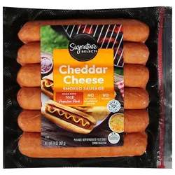 Signature Select Cheddar Sausage - 14 Oz