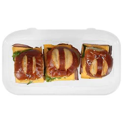 Readymeals Black Forest American Cheese Pretzel Trio Sandwich 9.84 Ounce - Ready2eat - 9.84 Oz
