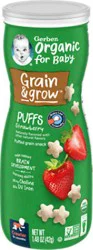 Gerber Organic Bby G&g Strbry Puffs - 1.48 Oz