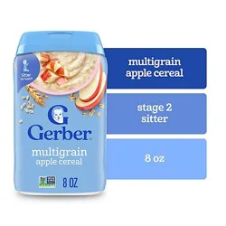 Gerber Cereal Multigrain Apple Bluberry - 6 Ct