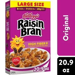 Kellogg's Raisin Bran Original High Fiber Breakfast Cereal - 20.9 Oz