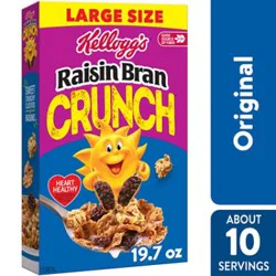 Kelloggs Raisin Bran Cereal Crunch 19.7oz - 19.7 Oz