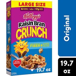 Kelloggs Raisin Bran Cereal Crunch 19.7oz - 19.7 Oz