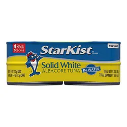 Starkist Tuna Albacore Solid White In Water - 4-5 Oz